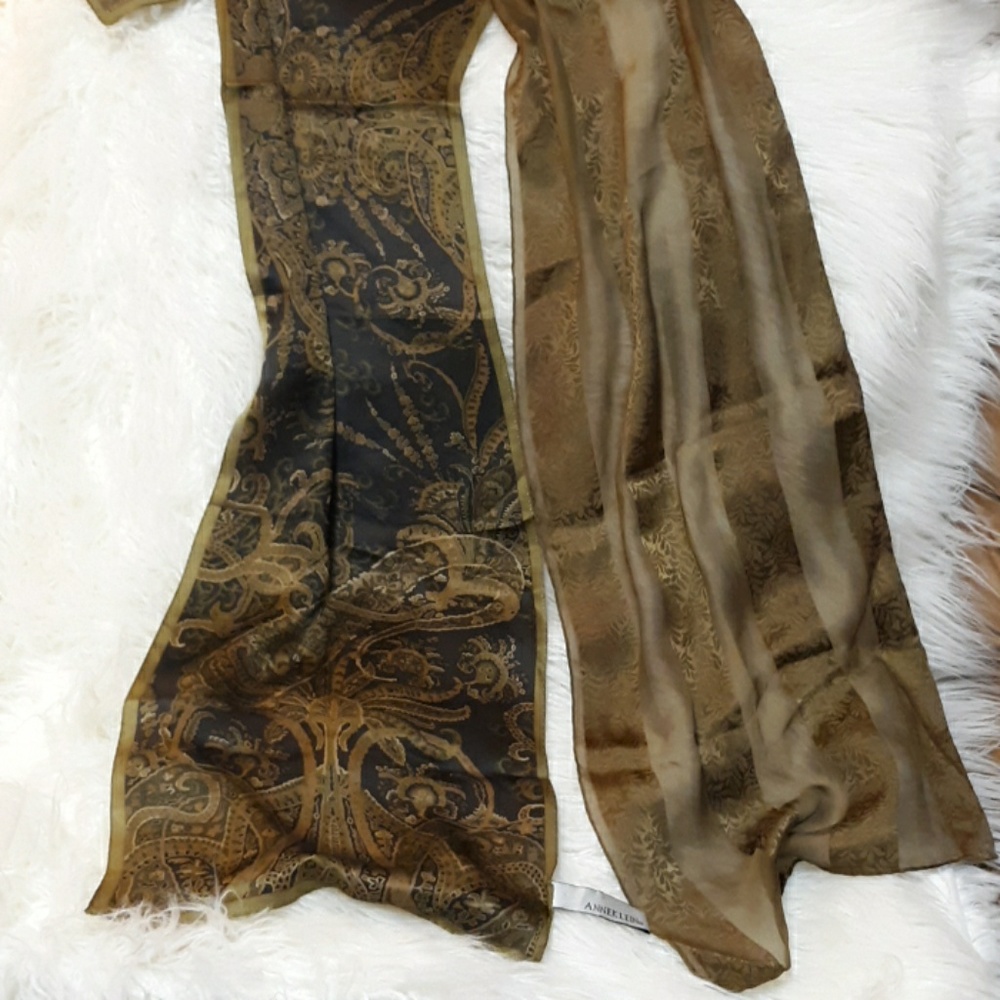 Anne Klein Silk matching scarves